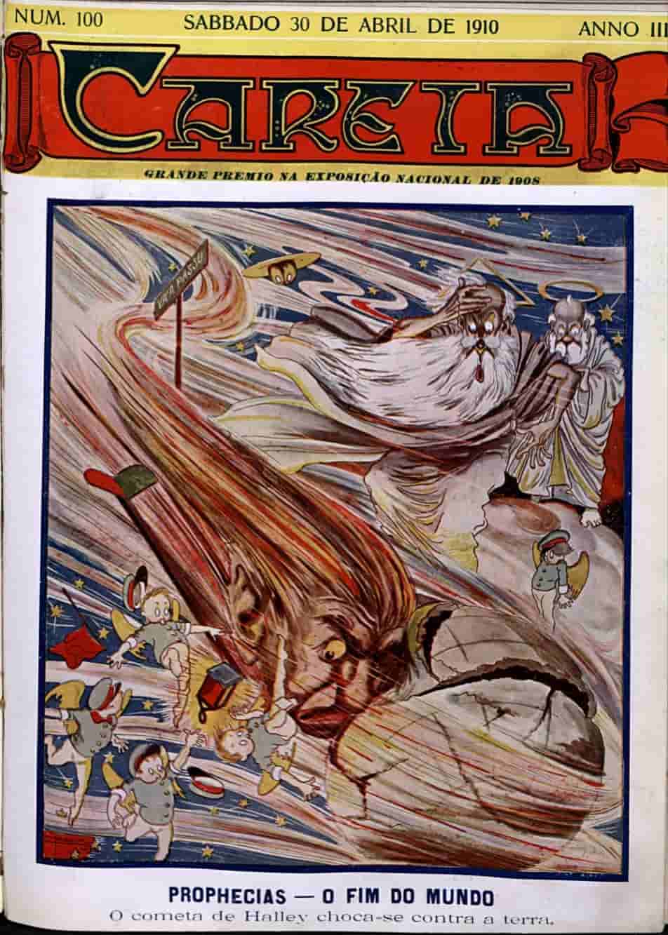 A passagem do cometa Halley em 1910 na revista ilustrada “Careta”
